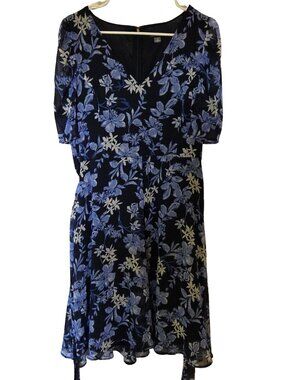 Tommy Hilfiger Floral Dress with Belt